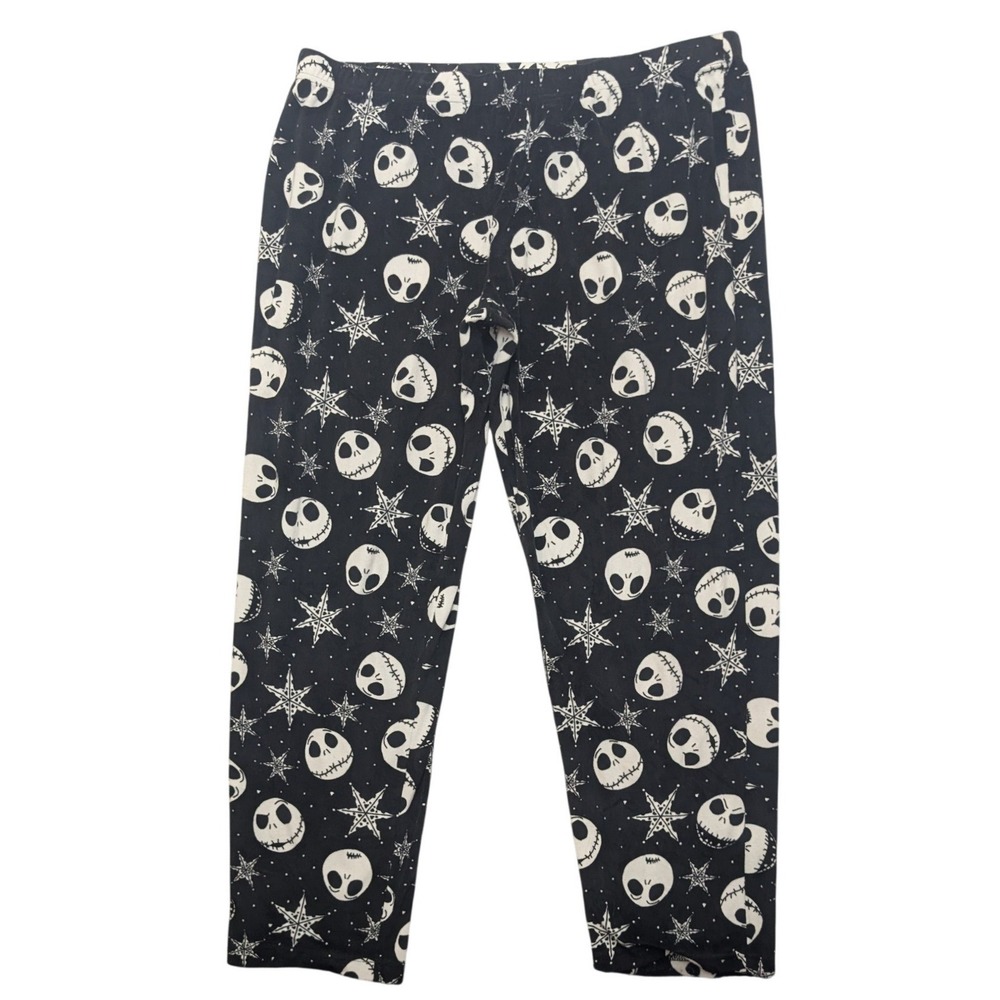 Disney Nightmare Before Christmas Pajama Pants Womens XL Black Jack Skellington